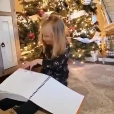 Young blind girl absolutely loves Harry Potter. Her aunt helped raise money to surprise her with Harry Potter books in Braille for Christmas.