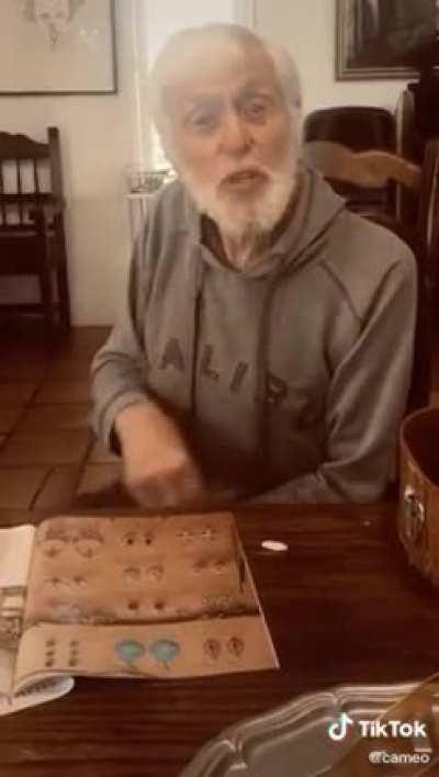 94 years old and he doesn't miss a beat