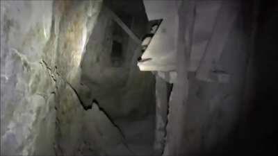 Very strange sounds in a cave - not wind.