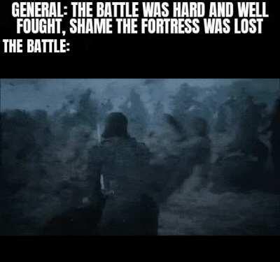 You go defeat that army while we stay here looking menacing