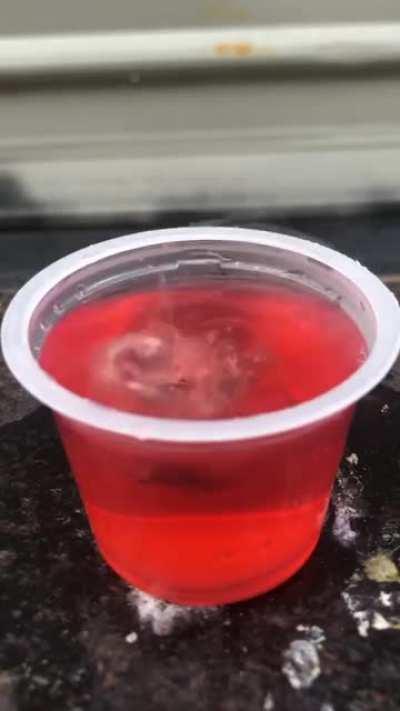 Lava in jelly