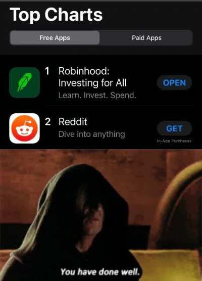 You have done well, Lord Reddit