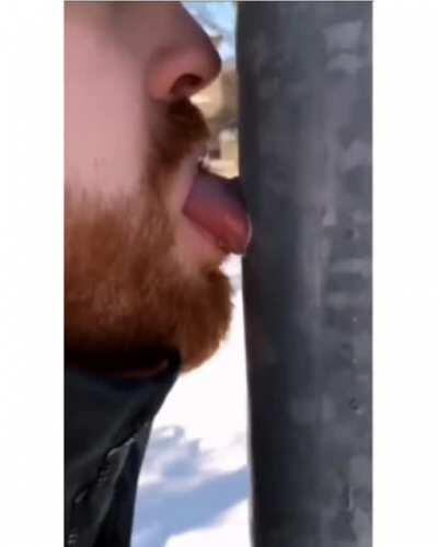 You know that "don't stick your tongue to icy metal" is just a BS myth right?