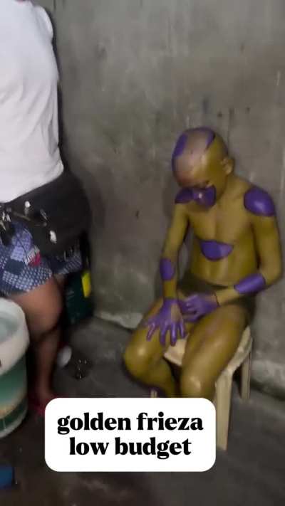 WCGW using yet another non-skin-friendly paint as Golden Frieza