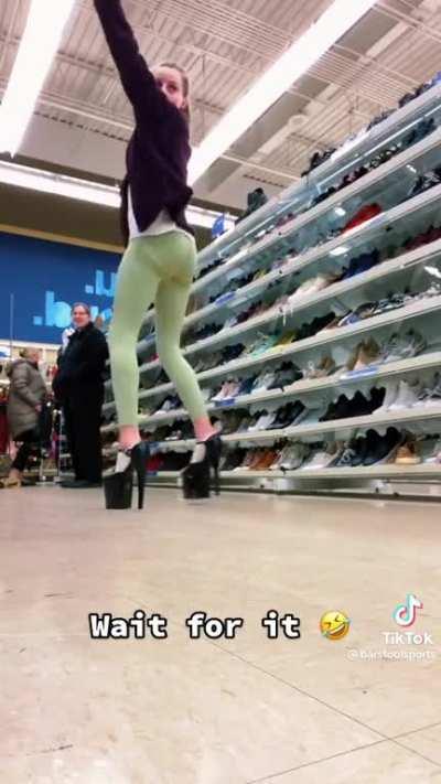 she definitely dropped it