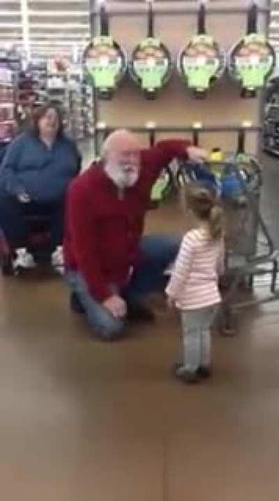 You don't grow a white beard without the readiness to jump into Santa mode if needed.