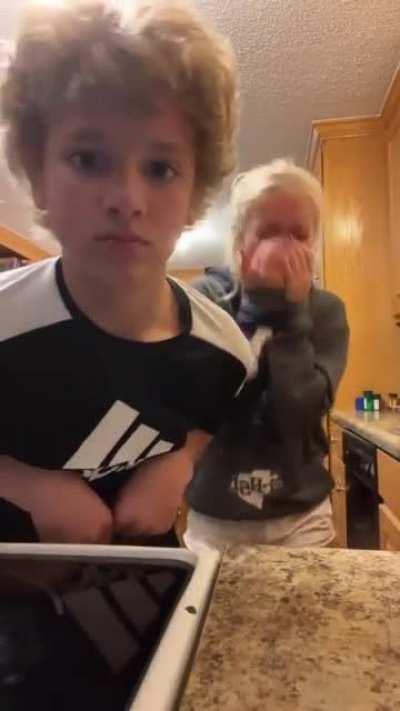 She was trying to make a TikTok video..