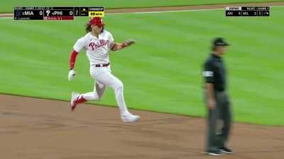 [Highlight] [Highlight] Alec Bohm's RBI double gives the Phillies a 1-0 lead in the third.