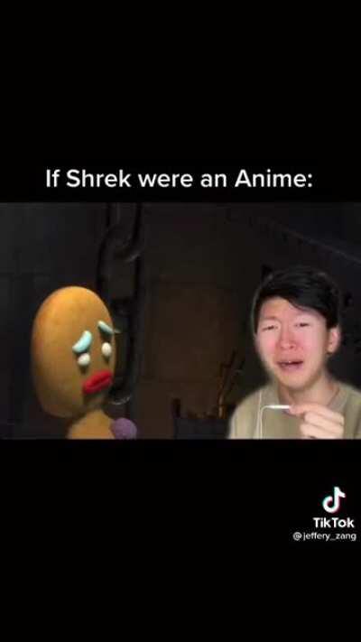 Shrek "Muffin Man" scene as an anime