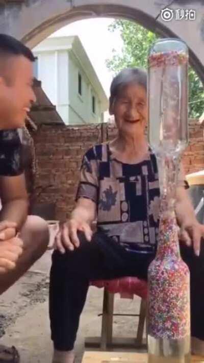Cheering up grandma